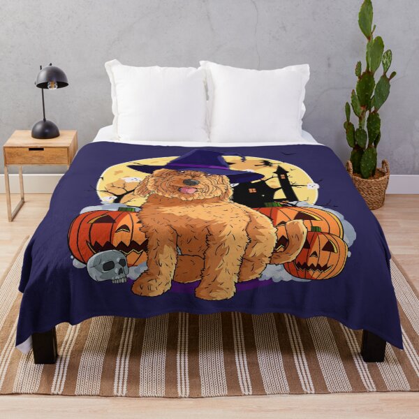 Item preview, Halloween Goldendoodle Pumpkin Witch designed and sold by Nosek1ng.
