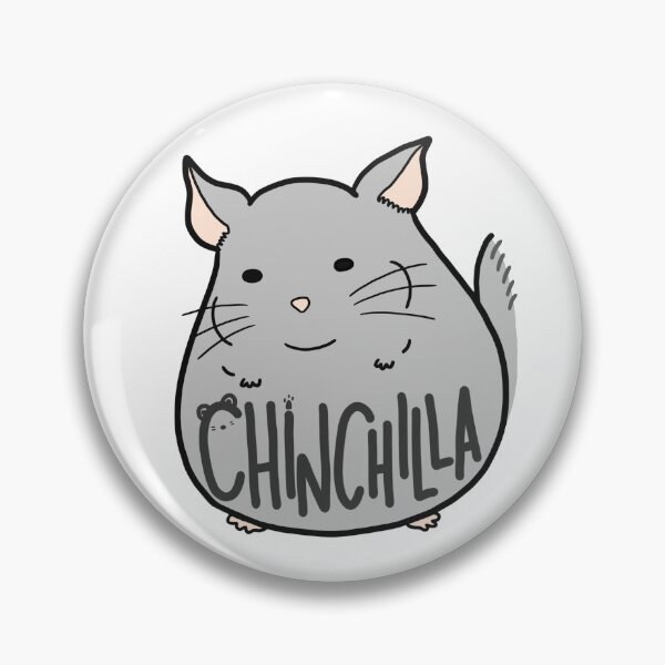 Item preview, Simple Gray Chinchilla Cute Funny Meme Logo Art designed and sold by Marinaaa010.