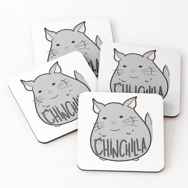 Item preview, Simple Gray Chinchilla Cute Funny Meme Logo Art designed and sold by Marinaaa010.