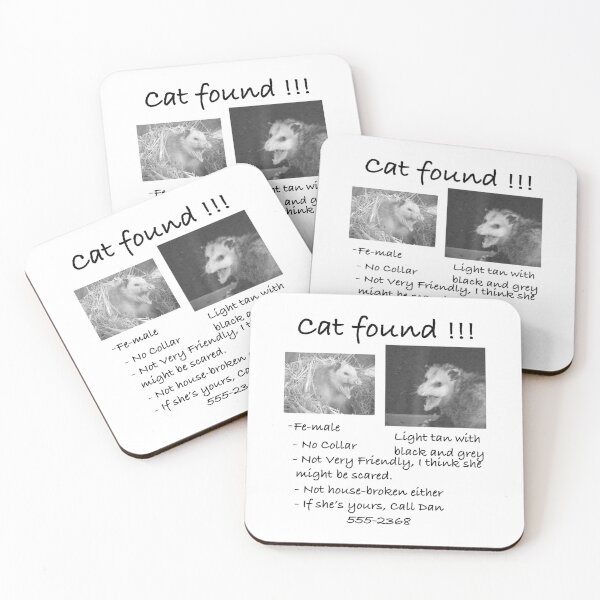 Item preview, Cat Found! Funny Pet Opossum Possum designed and sold by JanelAmico.