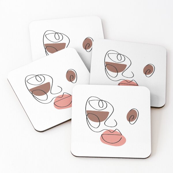 Item preview, abstract face outline designed and sold by abbscreates.