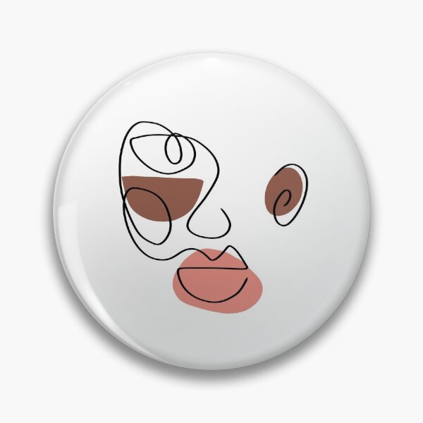 Item preview, abstract face outline designed and sold by abbscreates.