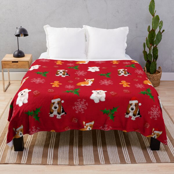Item preview, Christmas,festive puppies pattern designed and sold by MariaMarinova.