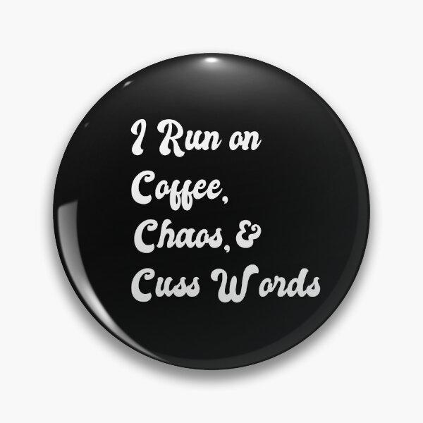 Item preview, I Run Coffee, Chaos & Cuss Words Funny Christmas T Shirt designed and sold by Chic Threads Shop.