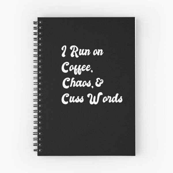 Item preview, I Run Coffee, Chaos & Cuss Words Funny Christmas T Shirt designed and sold by Chic Threads Shop.