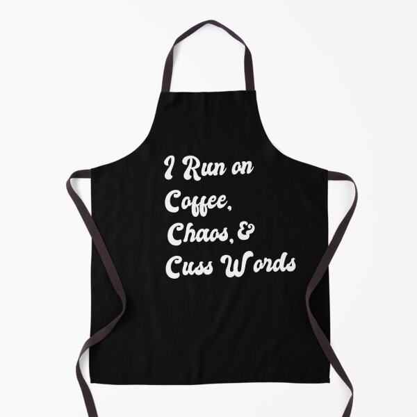 Item preview, I Run Coffee, Chaos & Cuss Words Funny Christmas T Shirt designed and sold by Chic Threads Shop.