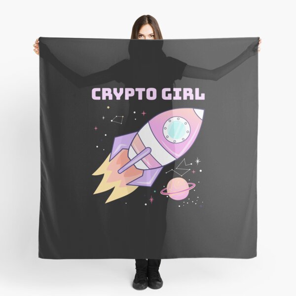 Crypto Girl - Rocket Ship Scarf