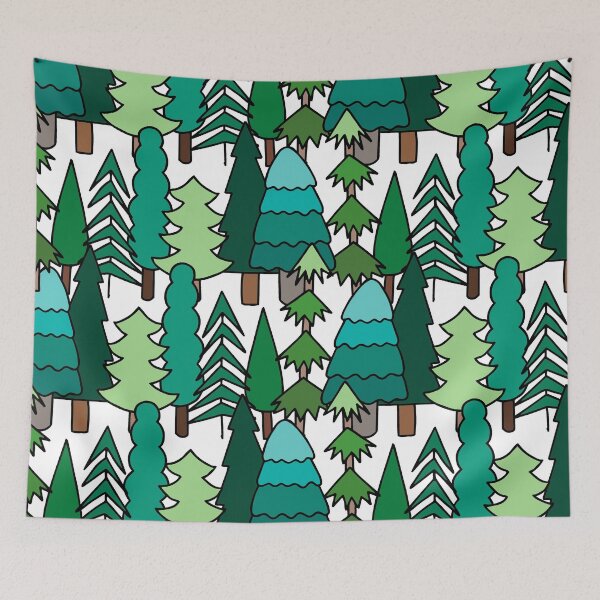 Item preview, Evergreen Forest || Green Forest || Cute Trees designed and sold by Hilary Leslie.