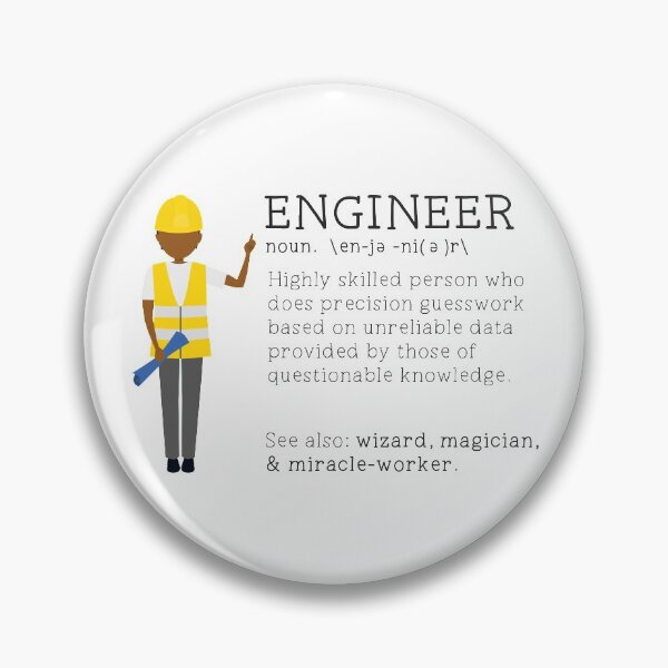 Item preview, Funny Engineer Dictionary Description -Male Darker Skin Tone designed and sold by LouiseFranksArt.