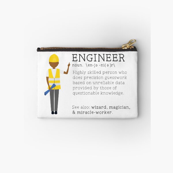 Item preview, Funny Engineer Dictionary Description -Male Darker Skin Tone designed and sold by LouiseFranksArt.