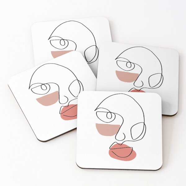 Item preview, abstract face outline designed and sold by abbscreates.