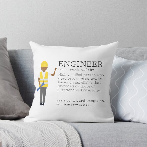 Item preview, Funny Engineer Dictionary Description -Male Darker Skin Tone designed and sold by LouiseFranksArt.