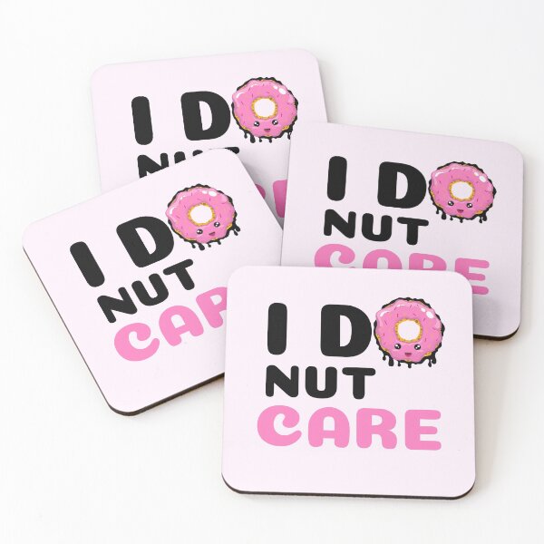 Item preview, I DONUT CARE QUOTE - KAWAII PINK DOUGHNUT PUN designed and sold by gaCh438.