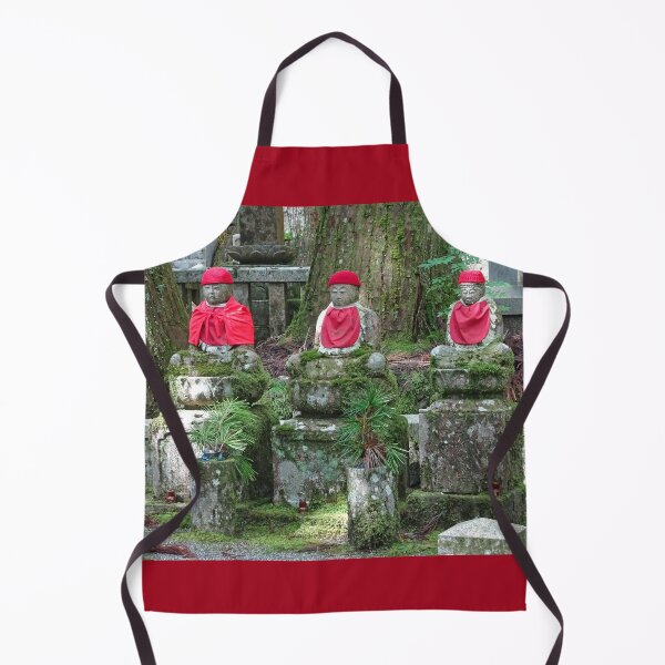 Item preview, Cool Day but Warm Buddhas at Okunoin Cemetary on Mount Koya Japan designed and sold by cuisinecat2.