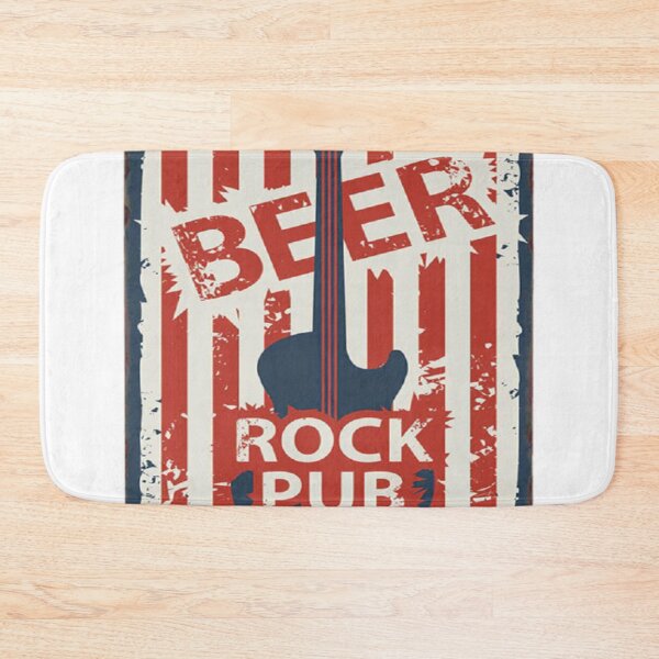Item preview, Guitar and Beer Rock Pub Design designed and sold by FLUMPYFINGERS.
