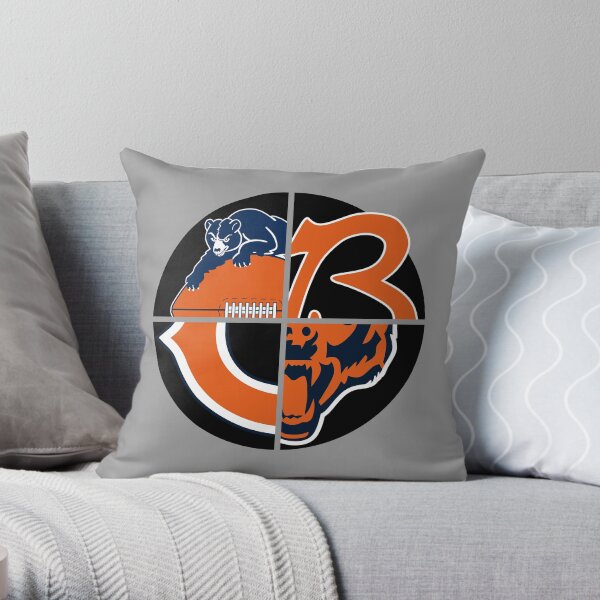 Bears-Chicago Football Logo Throw Pillow