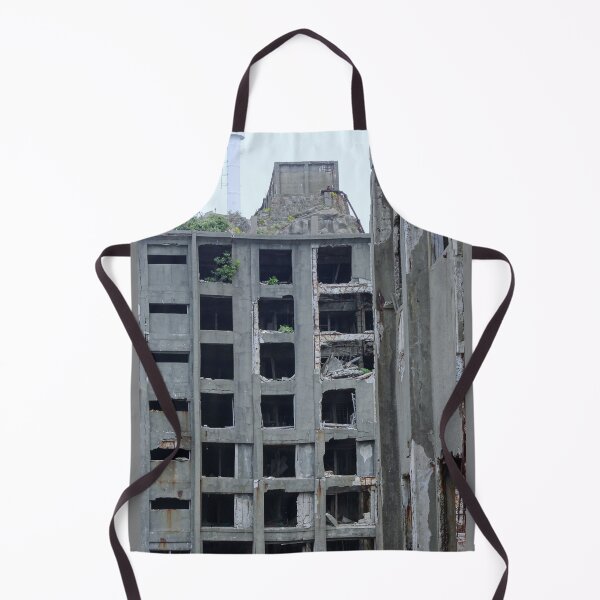 Item preview, Abandoned building on Gunkanjima Island Japan designed and sold by cuisinecat2.
