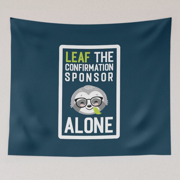 Item preview, Funny Confirmation Sponsor Pun - Leaf me Alone - Gifts for Confirmation Sponsors designed and sold by betternotes.