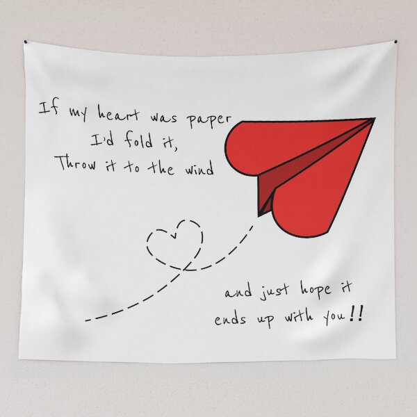 Item preview, The Vamps - Paper Heart Plane Red with Lyrics  designed and sold by TheQueuingLife.