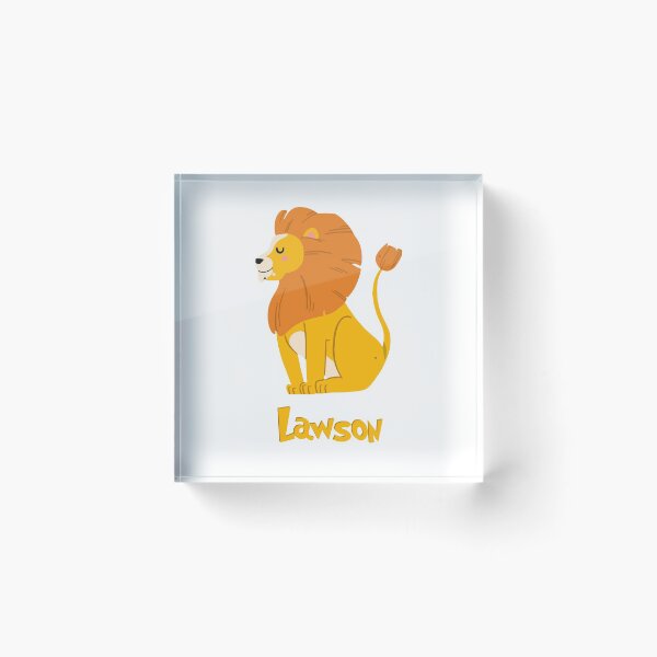 Item preview, Lawson Lion Baby Boy Wild Animal Name designed and sold by HelloFromAja.