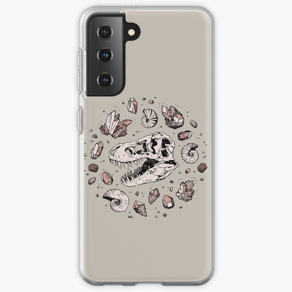 Geo-rex Vortex | Rose Quartz | Dinosaur Skull Fossil Art Samsung Galaxy Soft Case