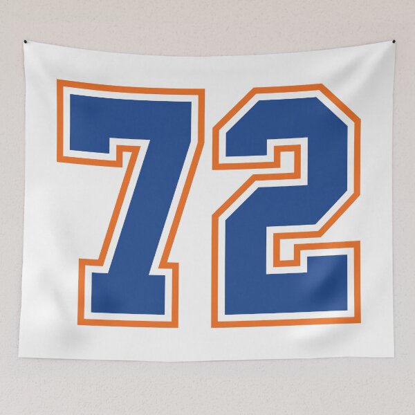 Item preview, Seventy-Two Jersey Number Sports 72 designed and sold by HelloFromAja.