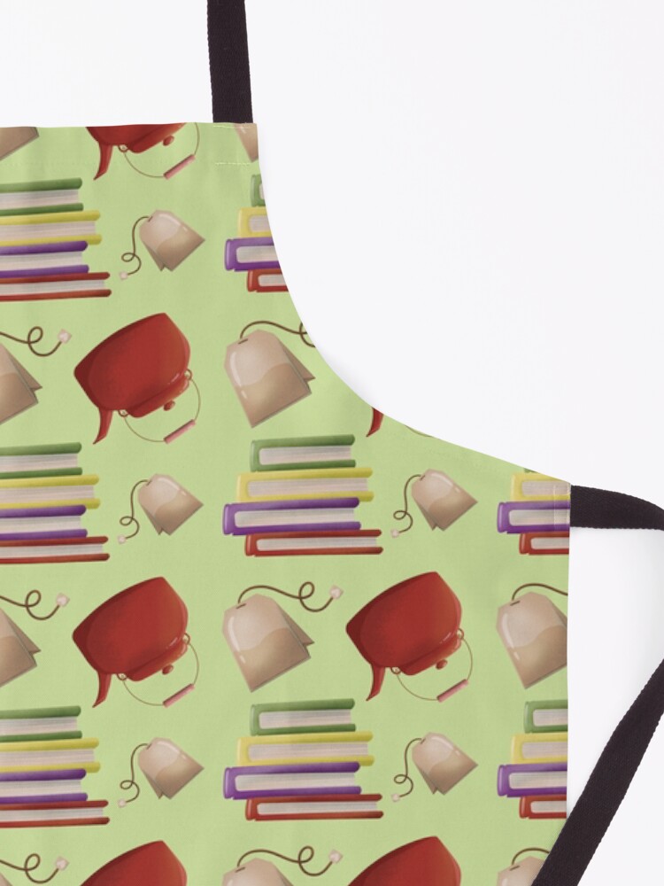 Alternate view of Green Reading Set with Tea or Coffee Apron