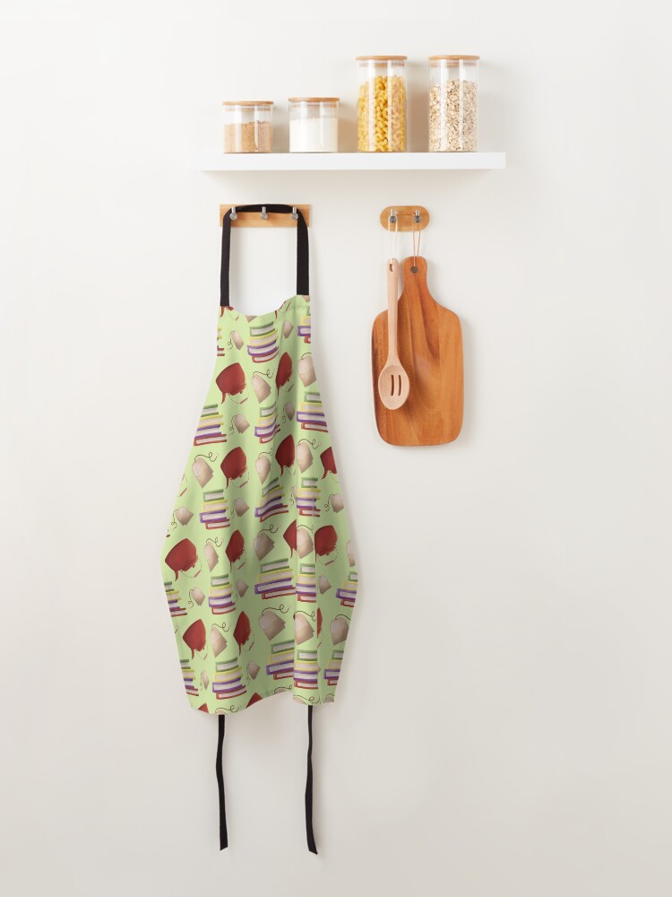 Alternate view of Green Reading Set with Tea or Coffee Apron