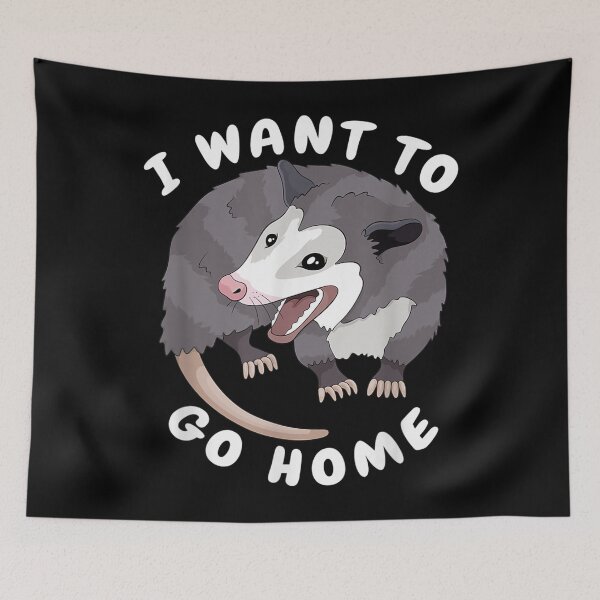 Item preview, Funny I Want to Go Home Possum Trash Opossum Meme  designed and sold by JanelAmico.