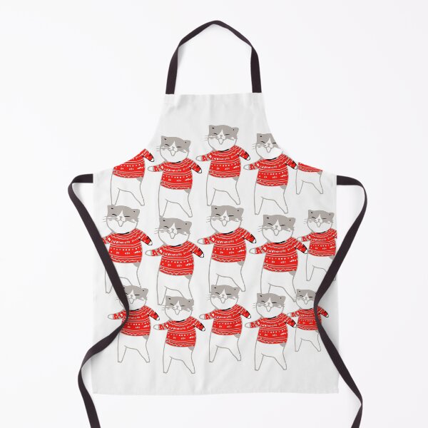 Item preview, Merry CatMask, Christmas mask, Cat Christmas, Dancing Cats, Cat Christmas Jumper designed and sold by avit1.