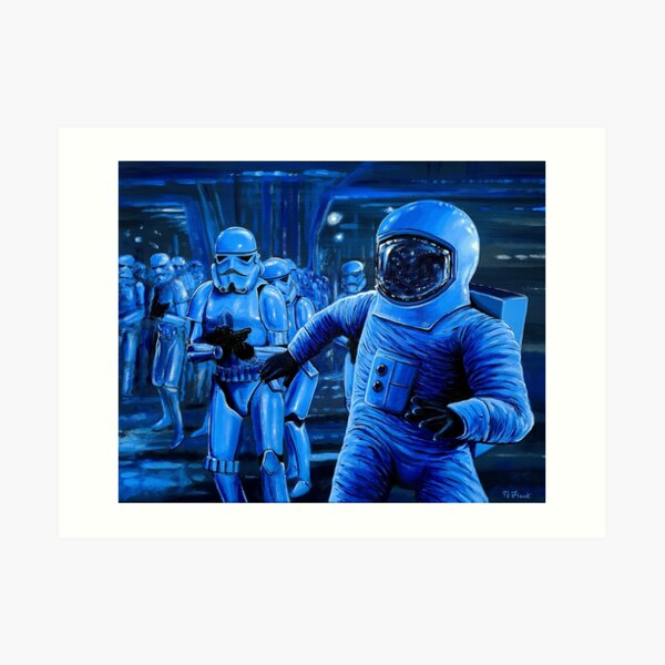 Space Art Prints Redbubble - soviet hazmat suit roblox