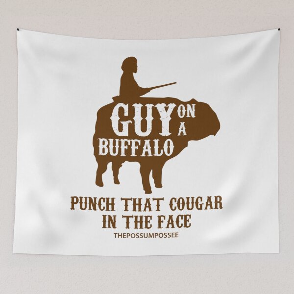 Item preview, Guy on a Buffalo - Possum Possee Funny designed and sold by JanelAmico.