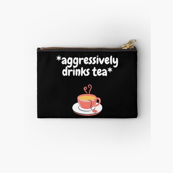 Item preview, Aggressively Drinks Tea In Black designed and sold by LuckyKermit.