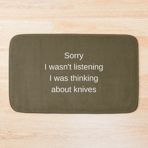 Item preview, Knives-Thinking About Knives Funny Meme Gift Ideas designed and sold by Sugar-Magnolia.