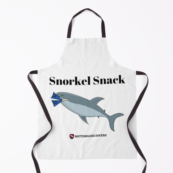 Item preview, Shark Snorkel Snack with Black Font designed and sold by BottomlessDiver.