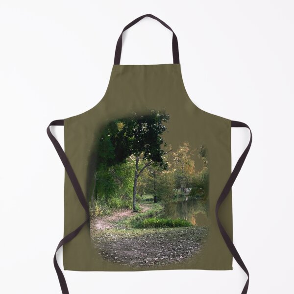 Item preview, Beautiful Trail Scene with a Pond - Tomahawk Creek Pond Overland Park KS designed and sold by Zen Goat.