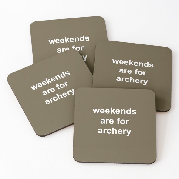 Item preview, Funny Meme Gift Ideas For Archers- Hobbies Weekends Are For Archery designed and sold by Sugar-Magnolia.