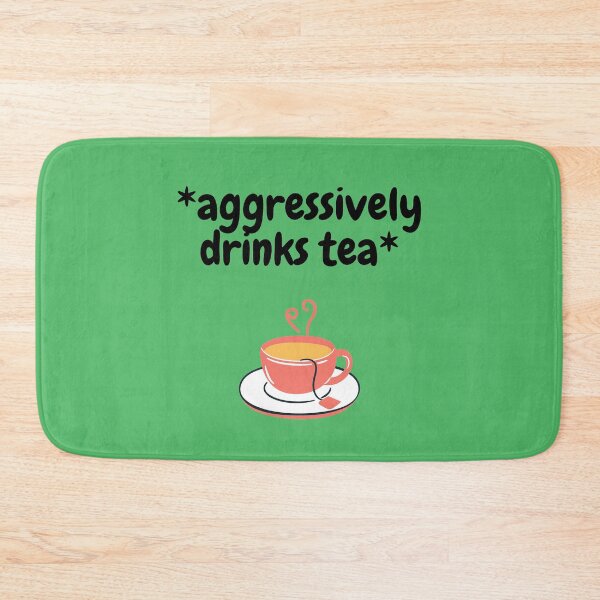 Item preview, Aggressively Drinks Tea In Green designed and sold by LuckyKermit.