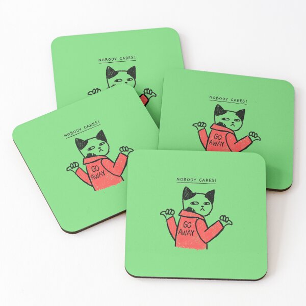Item preview, NOBODY CARES! GO AWAY designed and sold by Artistpirate 10.