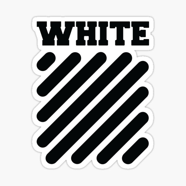 Vej nakke Passiv Offwhite" Sticker by graphicnology | Redbubble