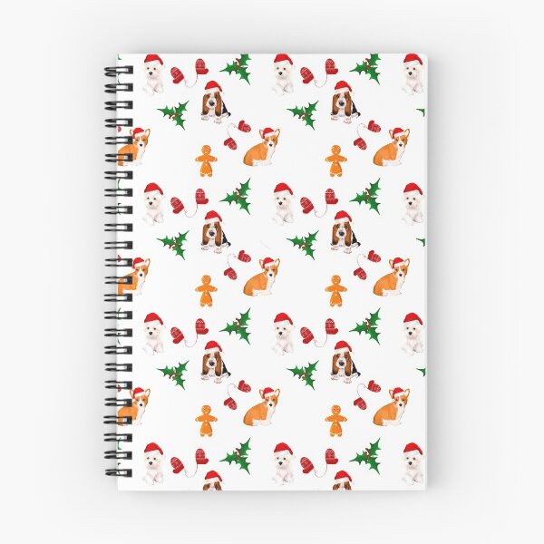 Item preview, Christmas,festive puppies pattern  designed and sold by MariaMarinova.