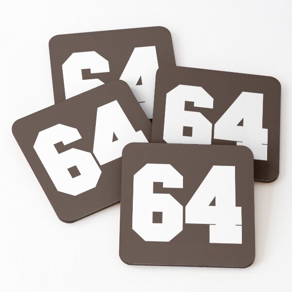 Item preview, 64 Number Cleveland Sports Sixty-Four Brown Jersey designed and sold by HelloFromAja.