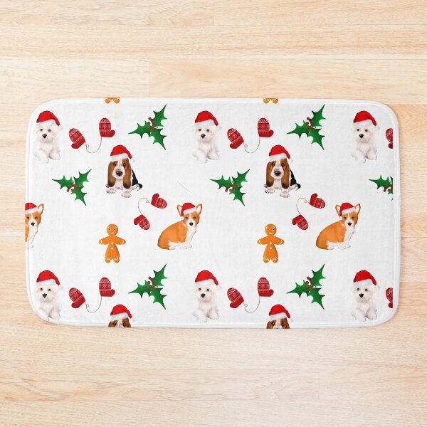 Item preview, Christmas,festive puppies pattern  designed and sold by MariaMarinova.