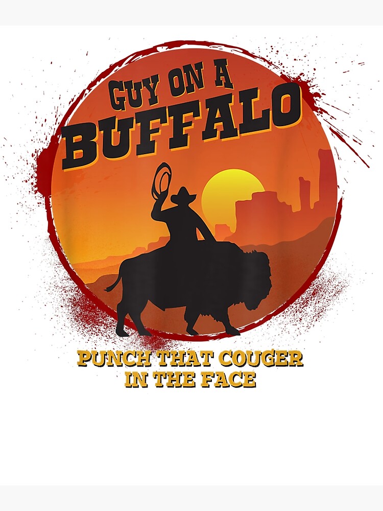 Guy On A Buffalo Sunset T-Shirt ~ Possum Possee Funny Shirt
