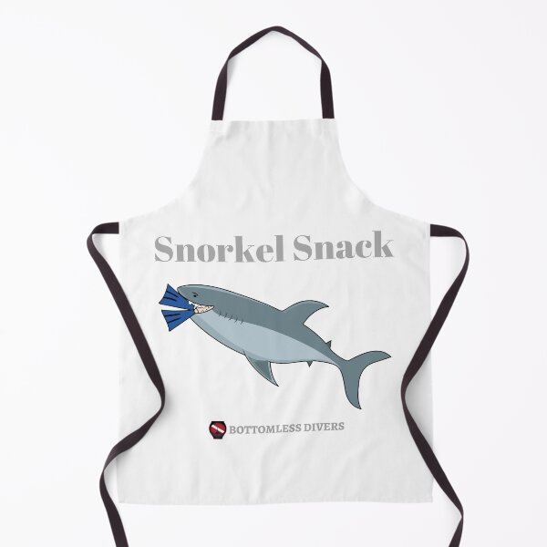 Item preview, Shark Snorkel Snack with Grey Font designed and sold by BottomlessDiver.