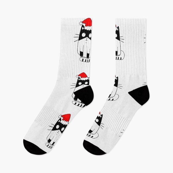 Item preview, Cat Christmas, Xmas, Cat in a Christmas Hat, Cat Christmas gifts designed and sold by avit1.