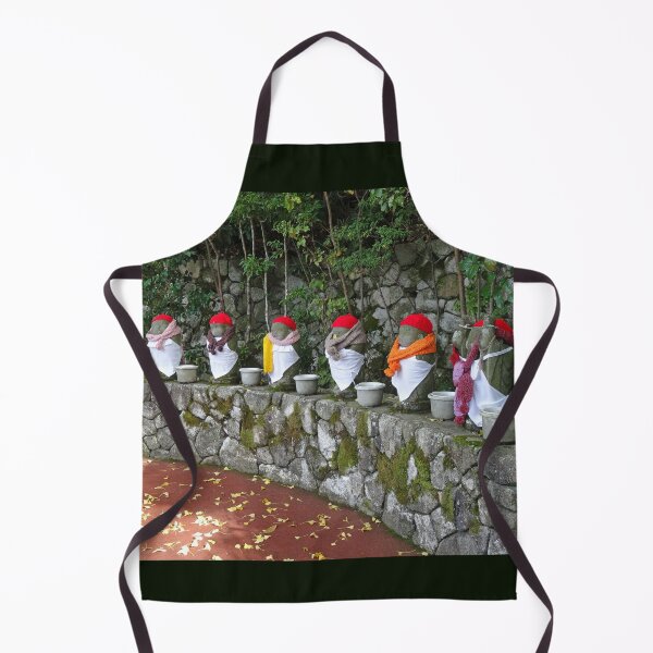 Item preview, Jizo statues with offering bowls in Japan designed and sold by cuisinecat2.