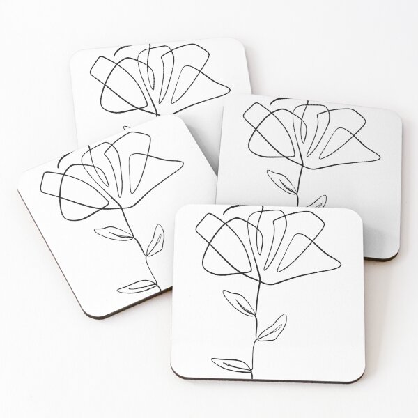 Item preview, One Line Art Flower designed and sold by Tinteria.