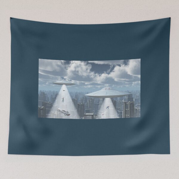 Item preview, Flying saucers over a big city designed and sold by MIRO3D.