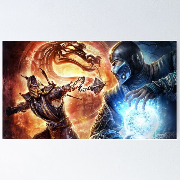 Mortal Kombat Dark Minimal Sub Zero Wallpaper, HD Minimalist 4K